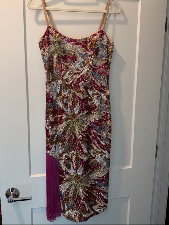 Dress the Population Dresses & Skirts - Dress the Population Rory Sequin & Beaded Fringe Cocktail Dress
